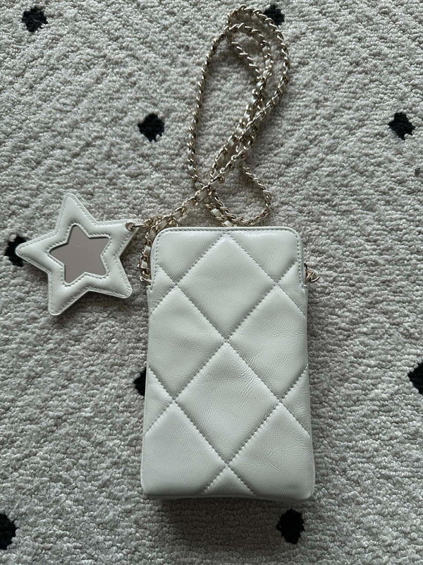 CC 2026 Phone Case With Star Calfskin