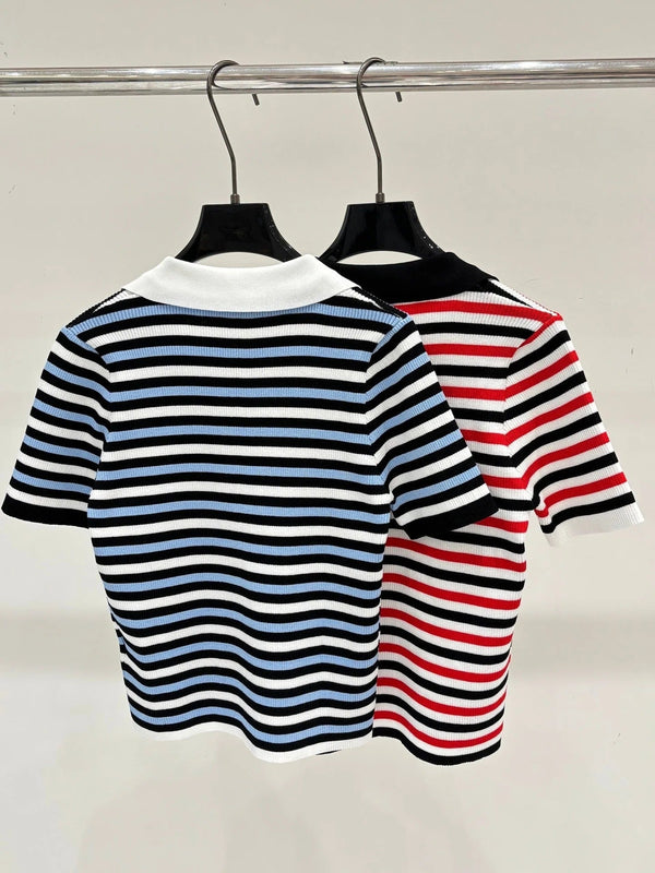 CC 2026 Striped Polo Shirt Cotton 413807