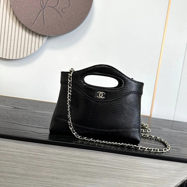 CC 2026 Lizard-Embossed Nano Bag 20.5cm Calfskin