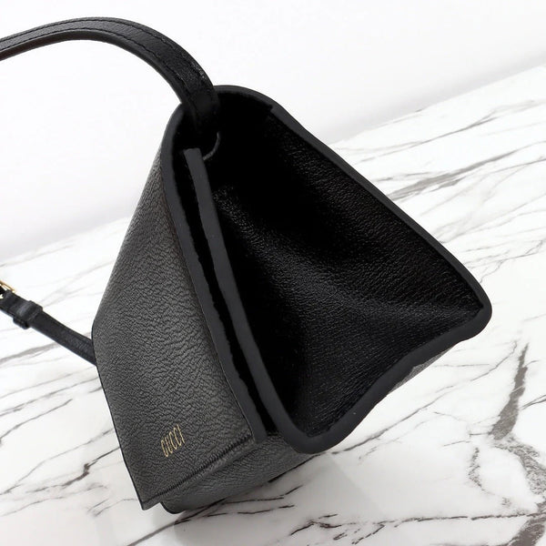 GG 2026 Wallet with Strap 19cm Black Calfskin