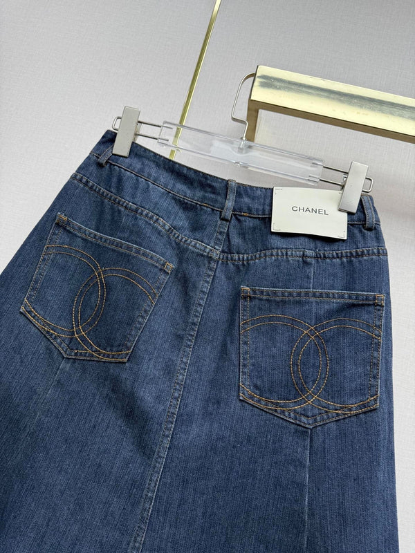 CC 2026 Denim Skirt Blue Cotton 771511