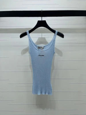 Miu 2026 Camisole Knitted Vest Wool 375076
