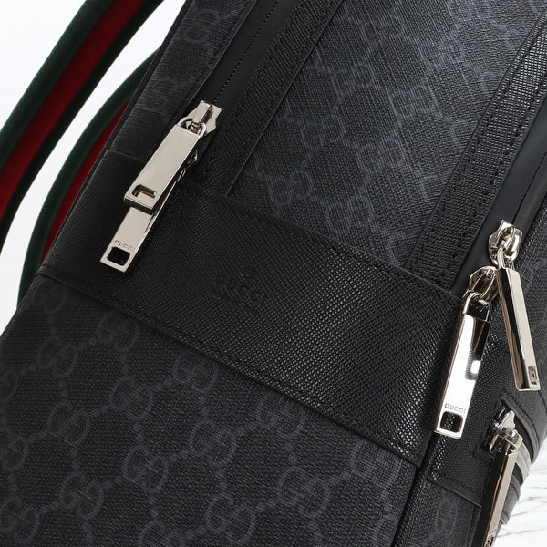 GG 2026 Essence Classic Backpack 44cm Black Canvas Leather