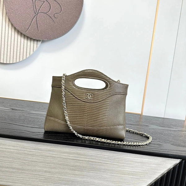 CC 2026 Lizard-Embossed Nano Bag 20.5cm Calfskin