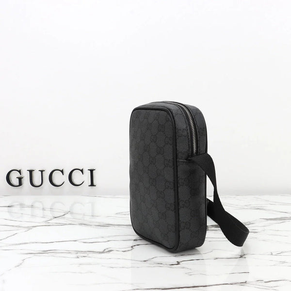 GG 2026 Essence Classic Mini Bag 20cm Black Canvas Leather