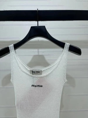 Miu 2026 Camisole Knitted Vest Wool 375076