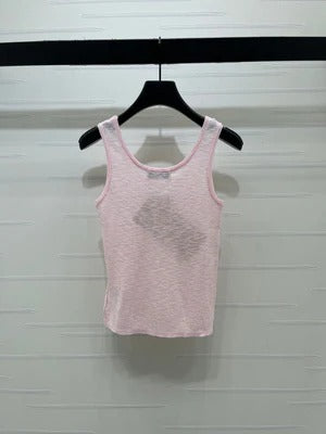 Miu 2026 Logo Knitted Vest Wool 375016