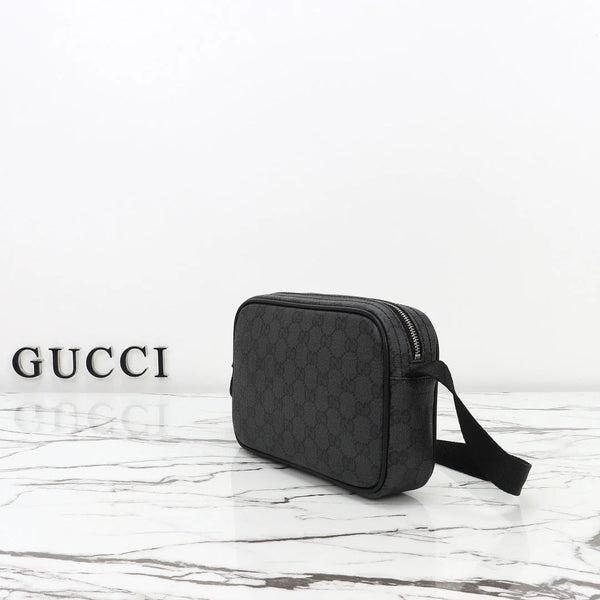 GG 2026 Essence Classic Mini Bag 22cm Black Canvas Leather