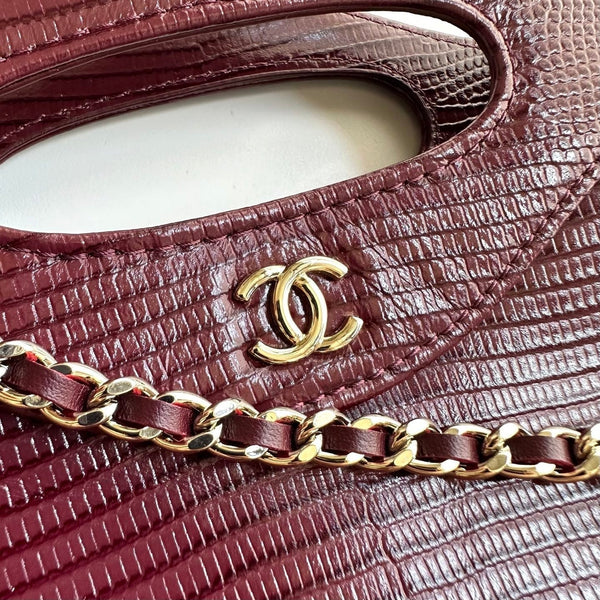 CC 2026 Lizard-Embossed Nano Bag 20.5cm Calfskin
