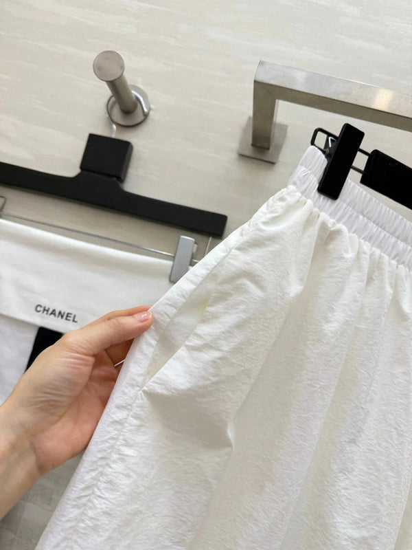 CC  2026 Wide-Leg Pants White Cotton 402322