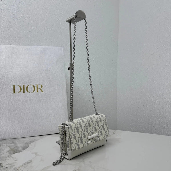 CD 2026 Chain Bag 21cm Fabric Lambskin