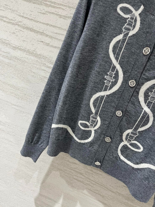 HM 2026 "Ferronnerie" Long-sleeve Cardigan Wool 800302