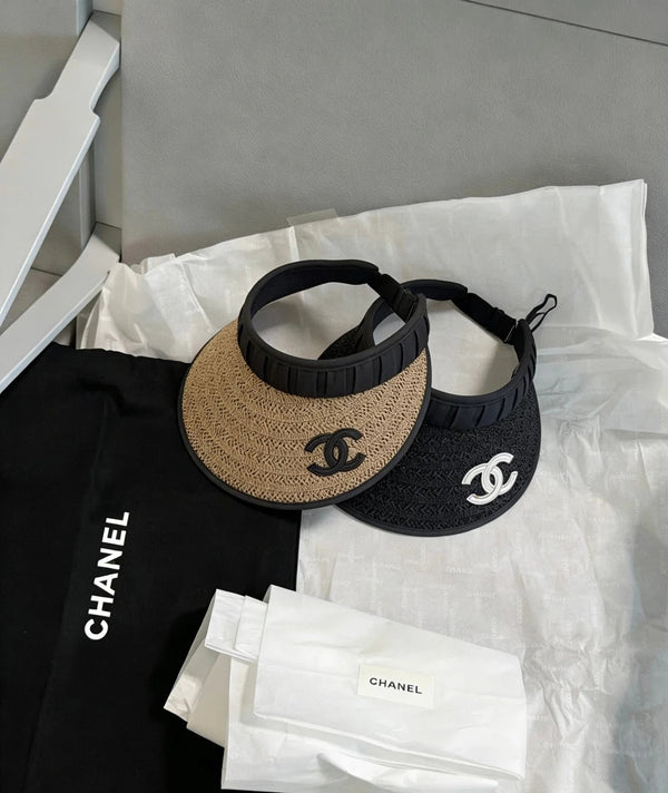 CC Straw Fabric Visor Cap 212940