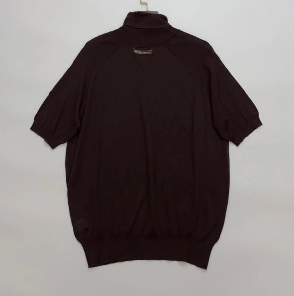 PRADA PULL TRICOT COL ROULÉ MANCHES COURTES 25S 547