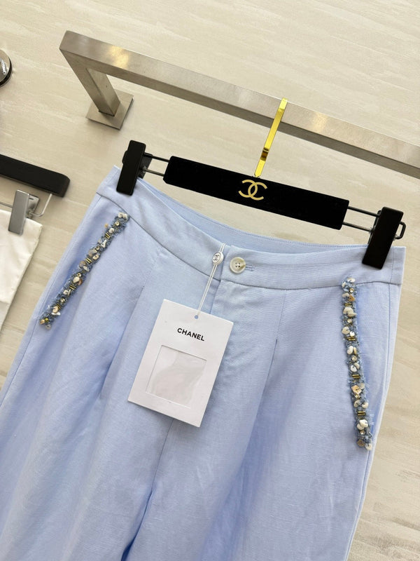 CC 2026 Wide-Leg Pants Cotton- Linen 398799