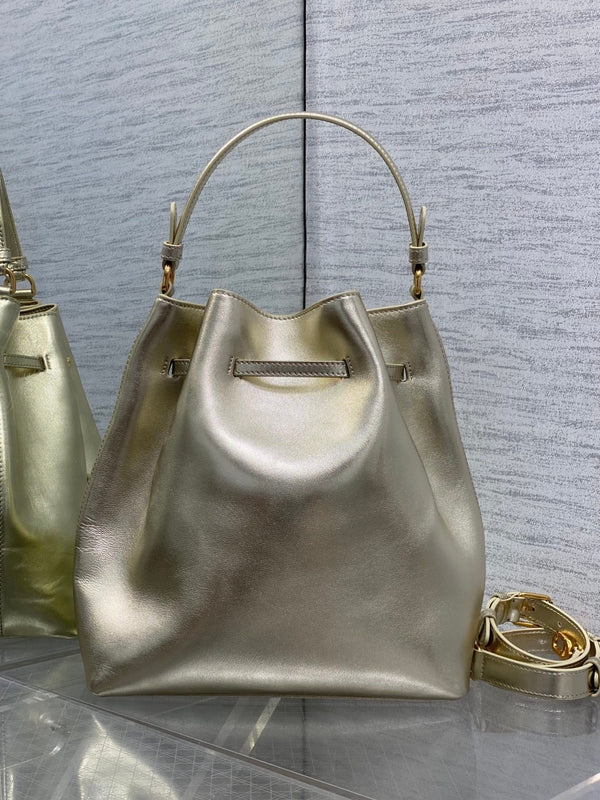 CD 2026 Bucket Bag 27cm Suede Lambskin