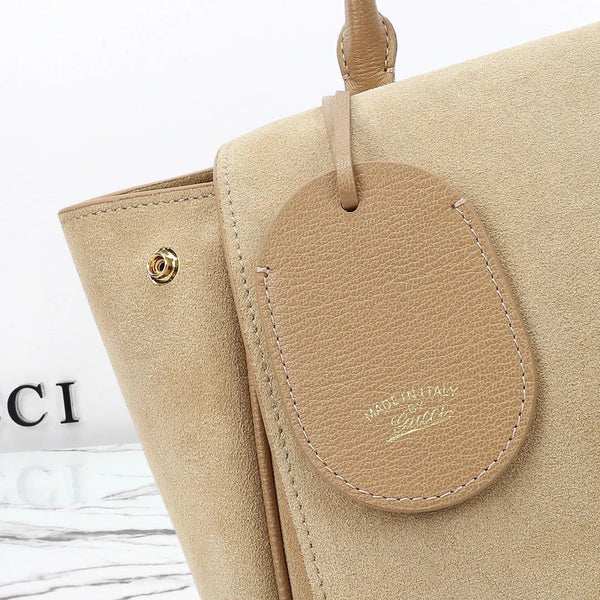 GG 2026 Paparazzo Shoulder Bag 37cm Beige Red Green Leather