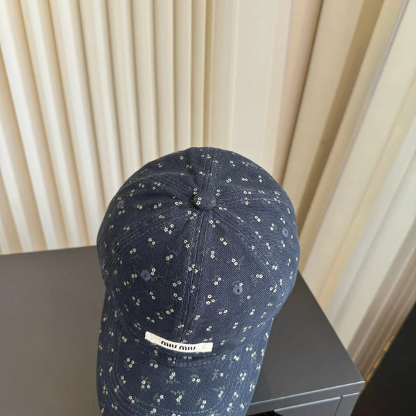Miu Floral Print Baseball Cap 413004