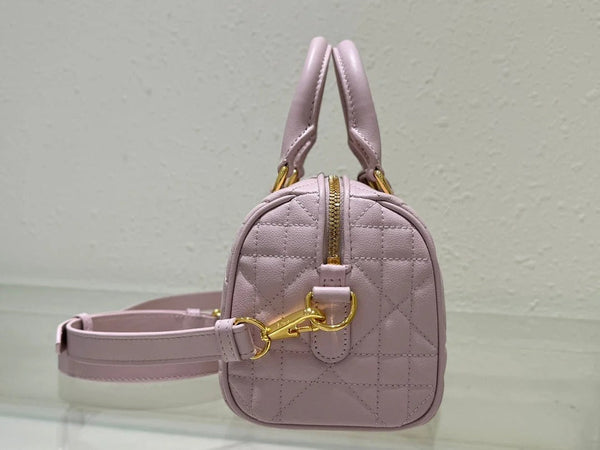 CD 2026 Groove Bag Pink Calfskin Gold Hardware