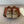 BUBBLE IN MULTICOLOR RAFFIA MIX BROWN LAMBSKIN GOLD HARDWARE