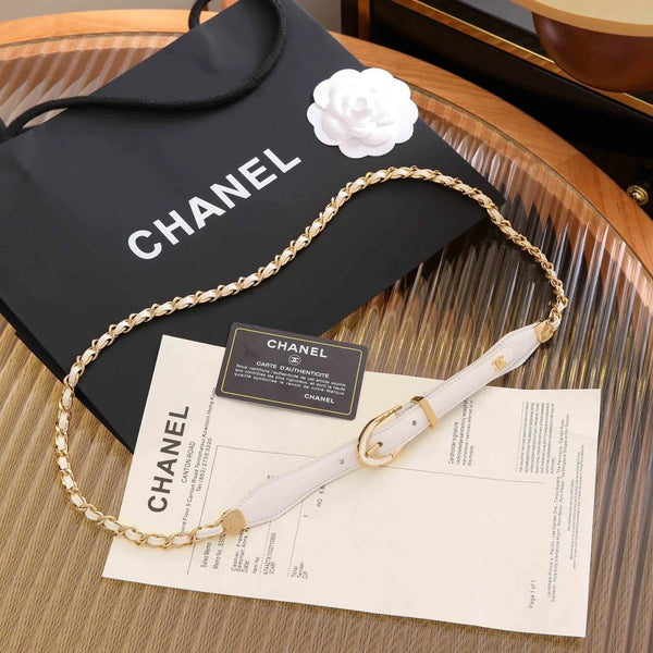 CC 2026 Rhinestones Pearl Chain Belt 206275