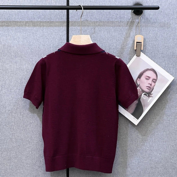 MIUMIU KNIT POLO SHIRT STYLE 395