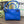 Sac Loewe Amazona 180 24,5 cm en cuir de veau bleu