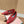 LP POINTED-TOE BALLET FLATS 25S IN RED LAMBSKIN