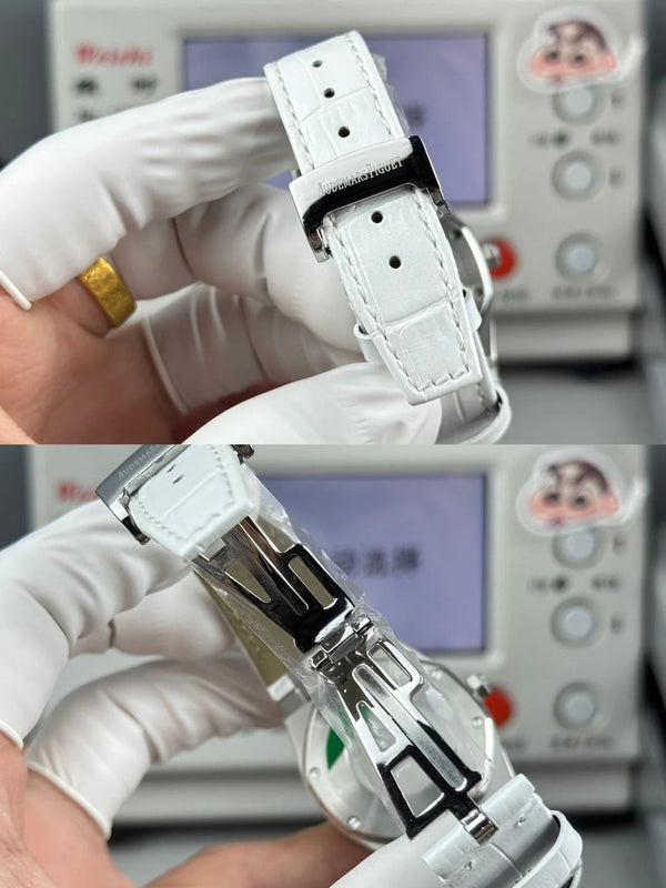 Audemars Piguet Royal 33mm White Dial Crocodile Leather