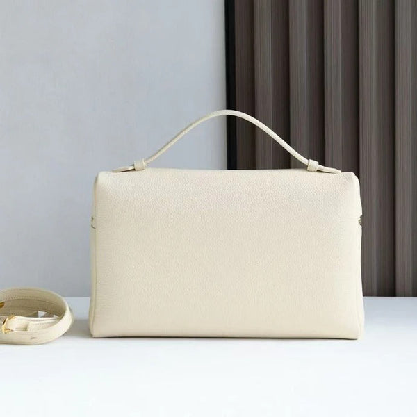 Loro Piana Extra Pocket Bag 27cm White Calfskin