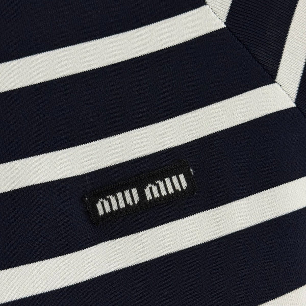 MIUMIU SHORT-SLEEVE KNIT TOP STYLE 359