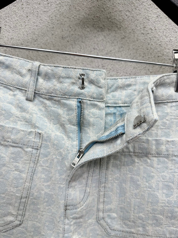 CD 2026 Demin Jean Short Light Blue Cotton 400978