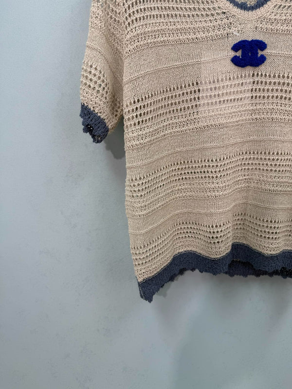 CC 2026 knitted sweater Beige Wool 632642