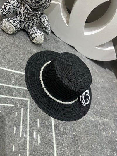 Chapeau de paille CC avec fleur 262141