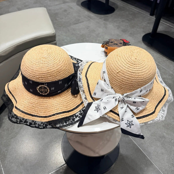 Chapeau de soleil Chanel en raphia 219142