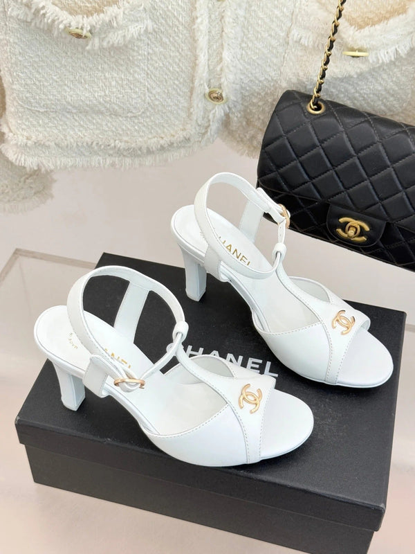 CC 2026 Sandales peep-toe 100 % peau de mouton