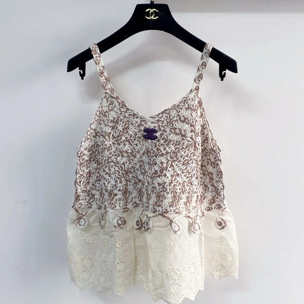 Chanel 2026 Camisole Marron Bleu Rouge Laine Cachemire
