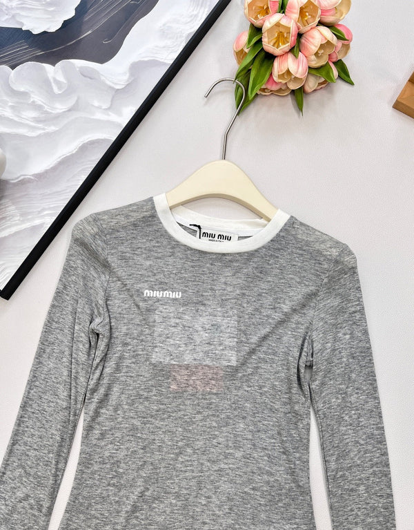 MIUMIU LONG-SLEEVE T-SHIRT STYLE 364