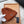 BEANIE HAT IN RED BROWN WOOL 332398