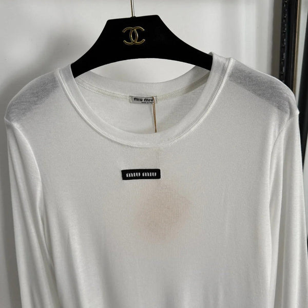 MIUMIU LONG-SLEEVE T-SHIRT STYLE 253