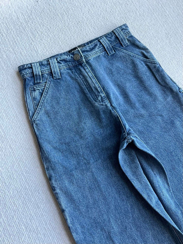 Chanel 2026 Jean Coton Bleu et Blanc 360032