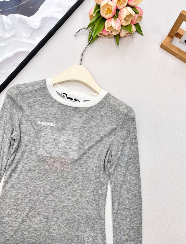 MIUMIU LONG-SLEEVE T-SHIRT STYLE 364