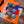 HM 25s Scarf 140cm Orange Black Cashmere 976203