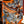 HM 25s Scarf 140cm Orange Black Cashmere 976203