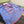 GG Scarf 140CM Blue Pink Twill Silk 293464