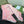 GG Scarf 140CM Light Pink Twill Silk 293465