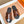 HM Men's Izmir Slide Orange Black Cowhide 743930