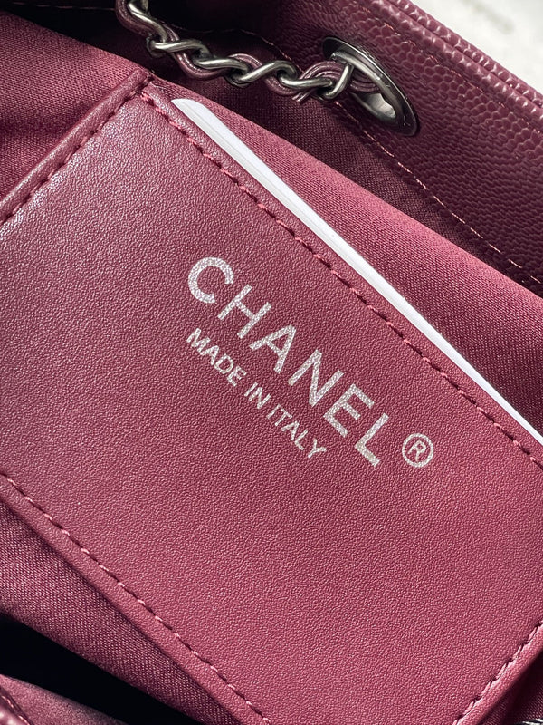CC 26c Hobo Bag 22cm Burgundy Caviar Leather SHW