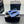 CC Slingback 2.5cm Cobalt Blue Black Tweed Fabric