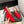 Alaia 25 Spike High Heel Mules Red Lampskin 293183